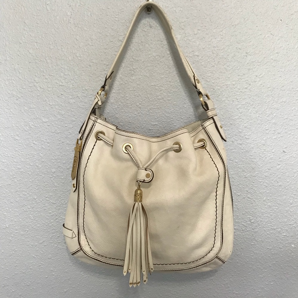 Cole Haan white cream leather purse